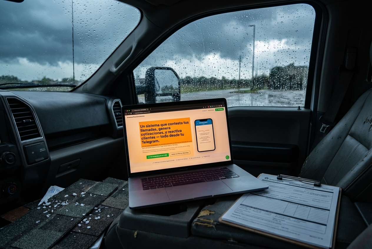 cómo responder rápido leads de roofing después de tormenta