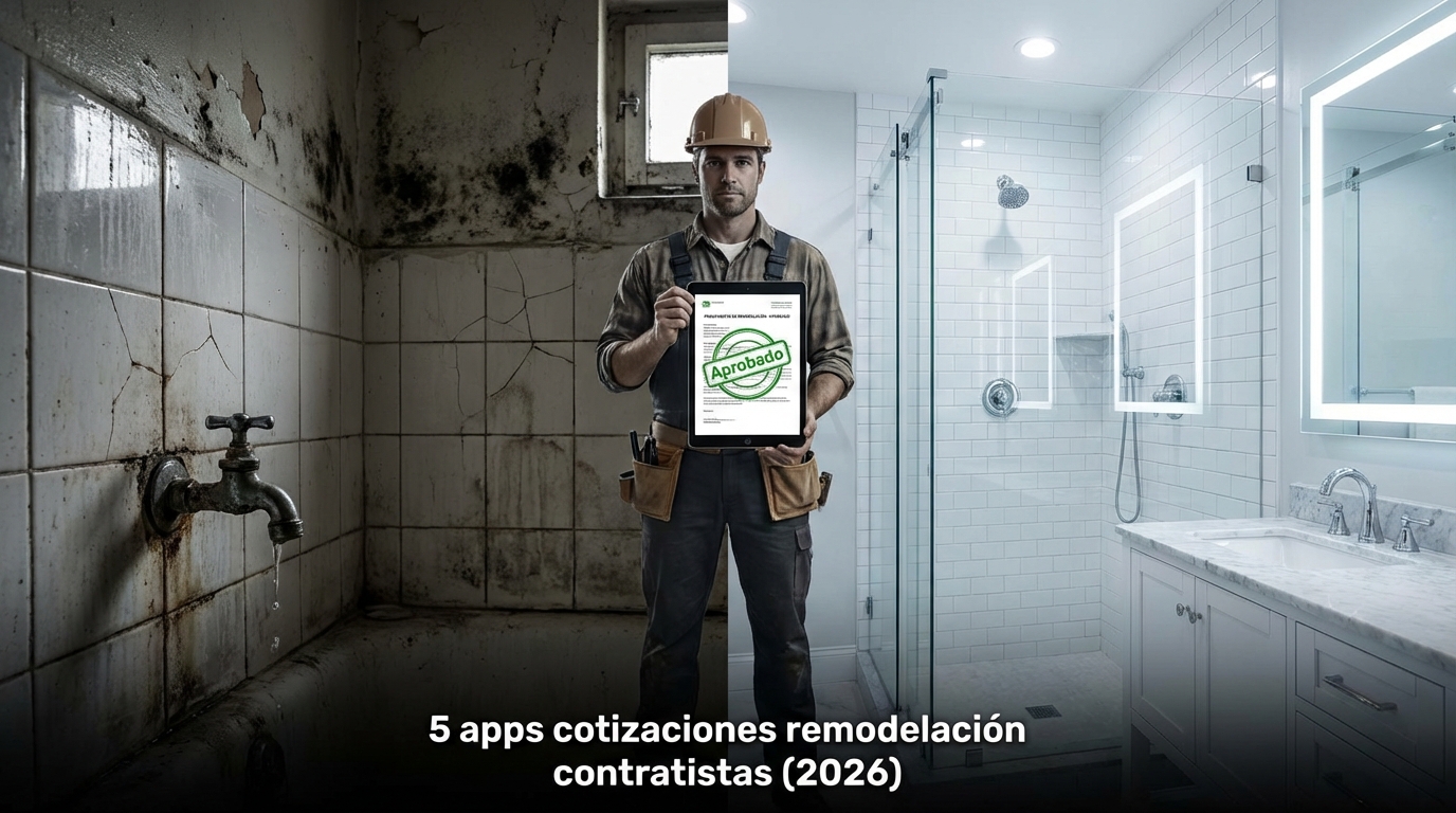 5 apps cotizaciones remodelación contratistas (2026)