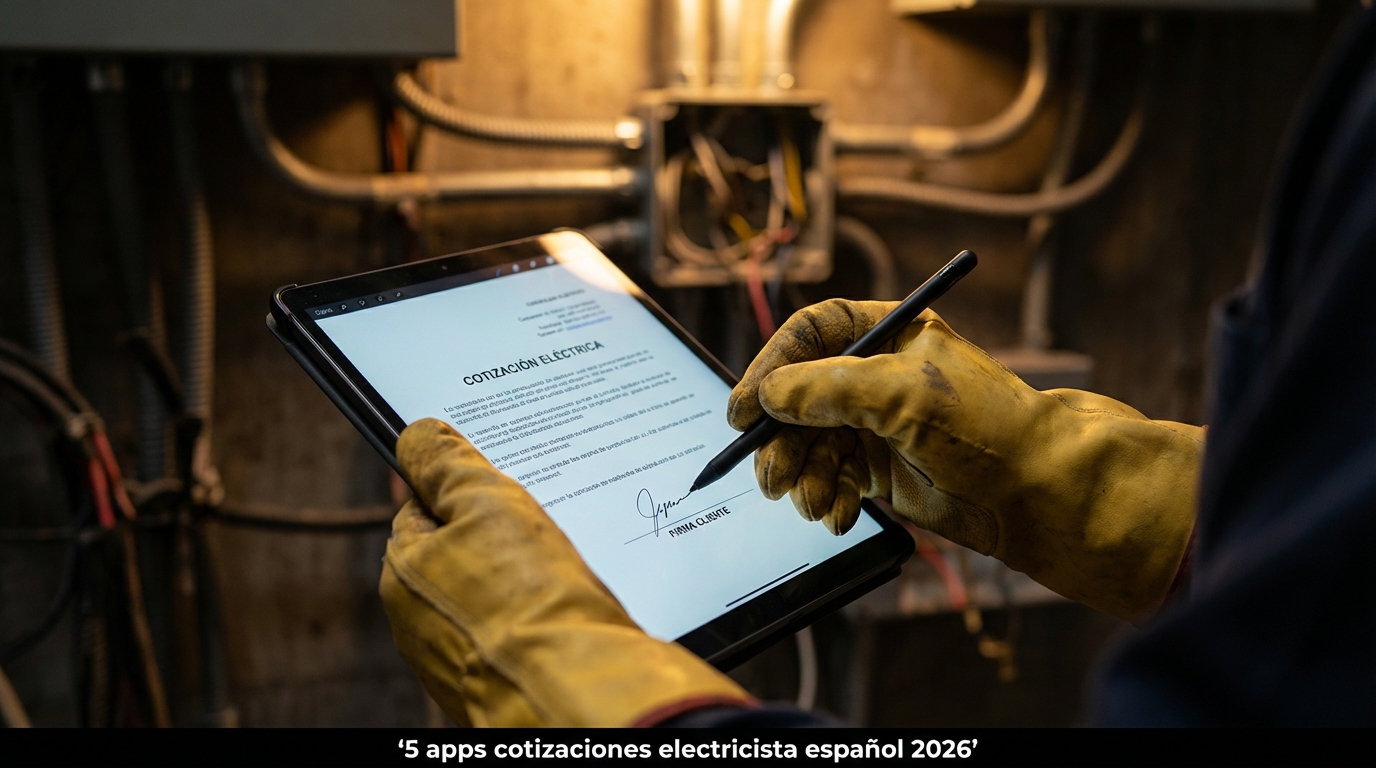 5 apps cotizaciones electricista español 2026