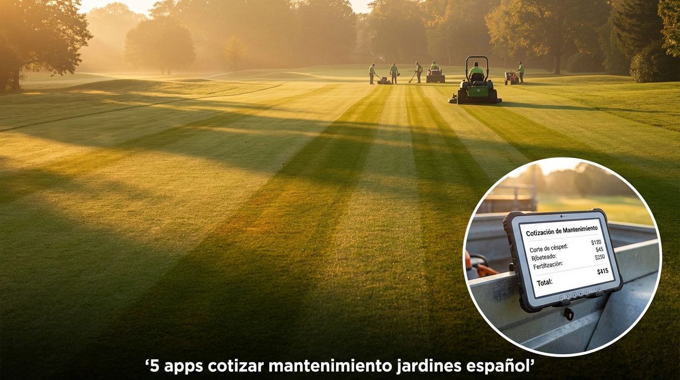 5 apps cotizar mantenimiento jardines español