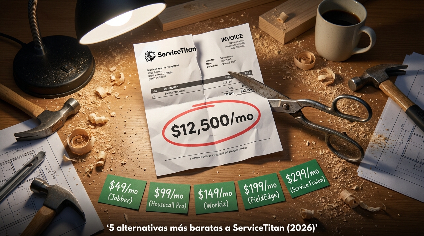 5 alternativas más baratas a ServiceTitan (2026)