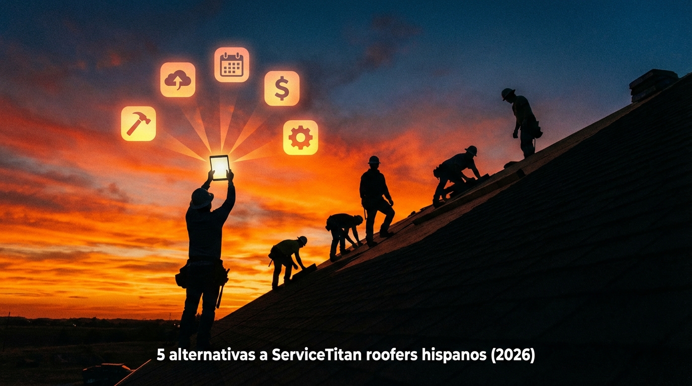 5 alternativas a ServiceTitan roofers hispanos (2026)