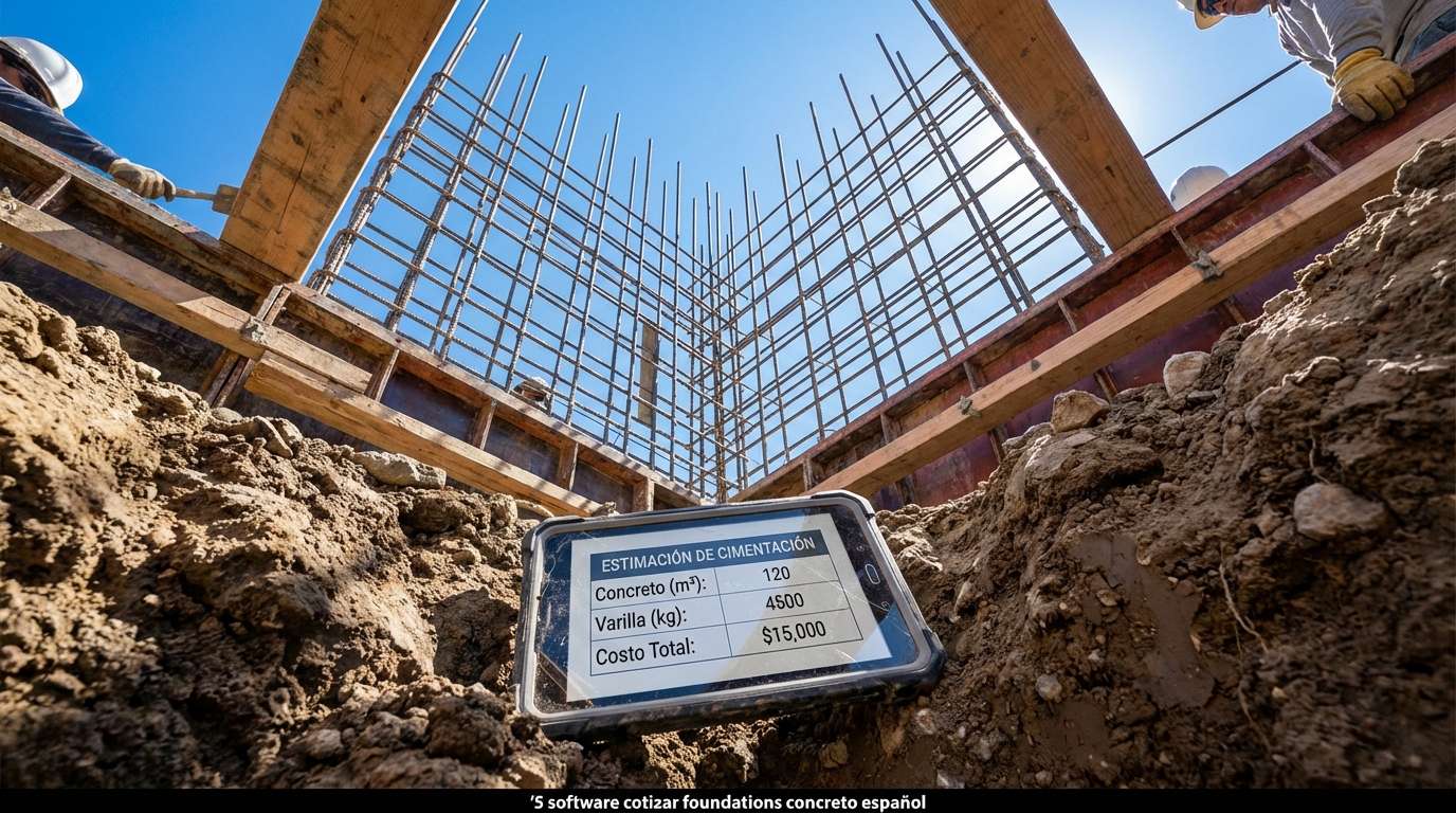5 software cotizar foundations concreto español